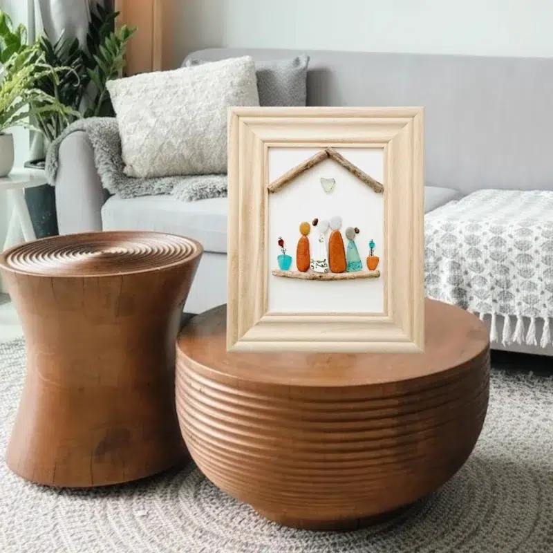 Ръчно изработен подарък за нов дом – Картина на четирима новодомци | Crea Gifts Art | Ръчно изработени подаръци