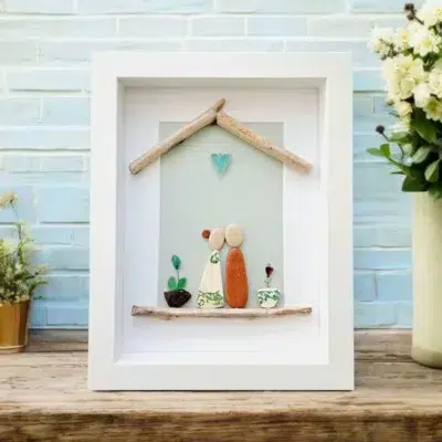 Ръчно изработен подарък за нов дом – Картина на двойка новодомци | Crea Gifts Art | Ръчно изработени подаръци