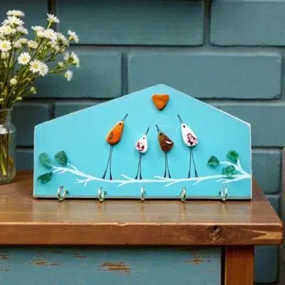 Ръчно изработен подарък за нов дом | Къщичка за ключове | Подарък за семейство от четирима | Crea Gifts Art | Ръчно изработени подаръци