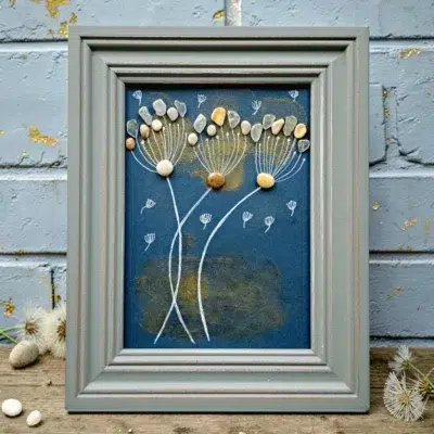 Ръчно изработен подарък за жена | Картина Глухарчета Пожелай си нещо | Crea Gifts Art | Ръчно изработени подаръци